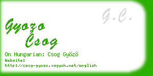 gyozo csog business card