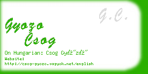gyozo csog business card